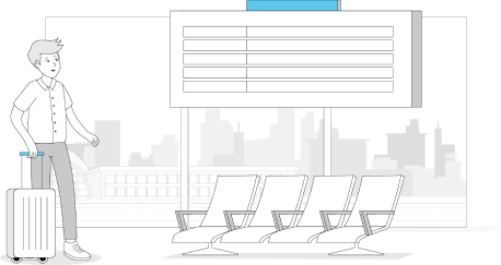 לוח נחיתות והמראות נתב"ג בזמן אמת  - טיסות נכנסות ויוצאות